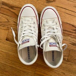 White converse, padded tongue and heel